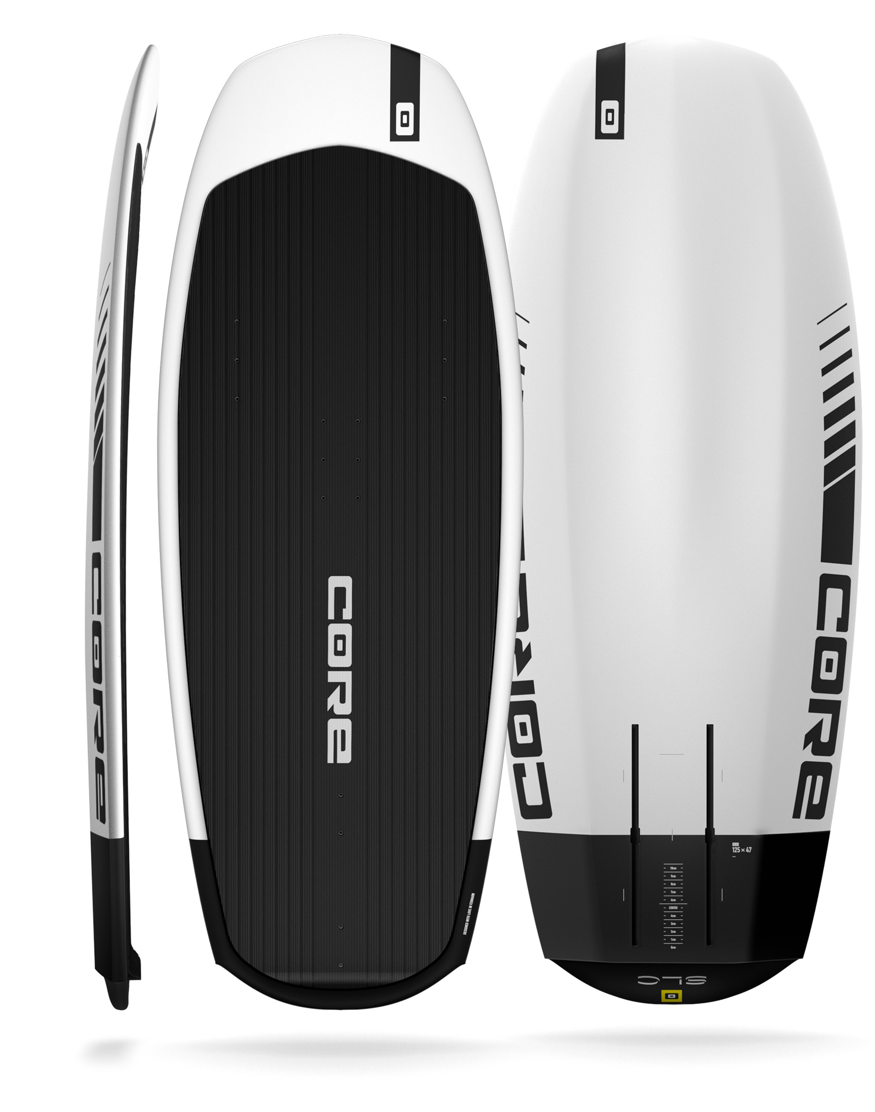 CORE_Kiteboarding_SLC_Foil_Board_Top_Bottom_Side_1200